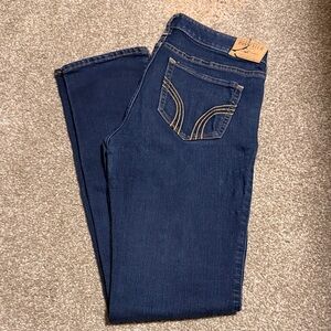 Hollister Women's Dark Blue Boot Cut Jeans